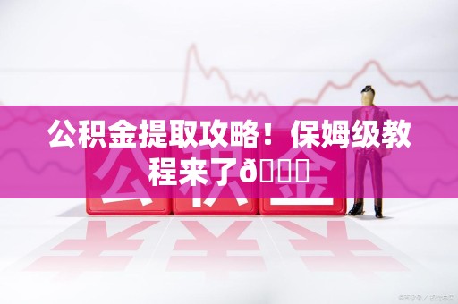 利辛公积金提取攻略！保姆级教程来了😎