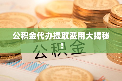 利辛公积金代办提取费用大揭秘！
